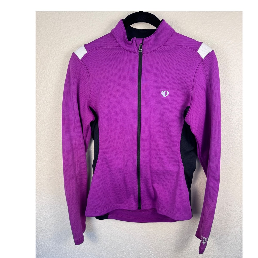 Pearl Izumi SELECT Cycling Jacket Women Small Purple Full Zip Thermal Bike Layer
